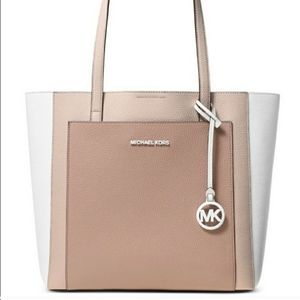 NWT Gemma Large Leather Color Block Tote